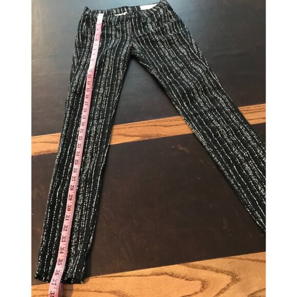Rag & Bone Jean Black/White Barcode Print Stretch Leggings - Size 24 - NWT - Picture 7 of 12